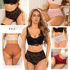 FINETOO 1Pc Summer Sexy Ultra-thin Lace Perspective Panties Women High Waist Lace Floral Underwear Female Breathable Intimates Lingerie