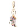 Portable Accessory Fashion High Heel Shoes Pendant Rhinestone Keyring Gift For Collectors Fashion High Heel Shoes Pendant Keychain Durable Car Key