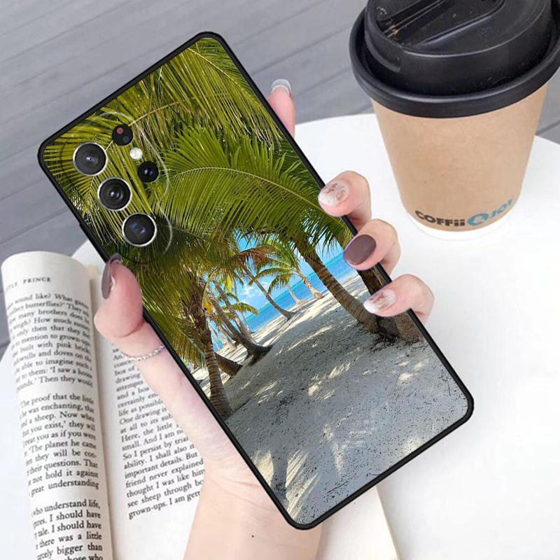Amazing Nature Summer Beach Ocean Phone Case Cover For Samsung Galaxy S24 S25 Ultra S21 S22 Ultra S10E Note 10 Plus 20 FE S23