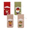 Drawstring Closure Christmas Wine Bags Festive Bottle Bags Reindeer Design
