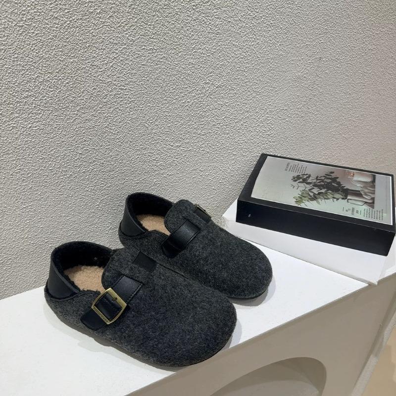 Retro Shoes for Women in Autumn and Winter, Thick-soled and Fleece Cotton Shoes