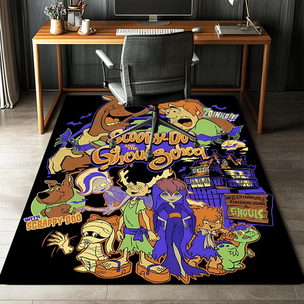 Scooby-Doo Printed Carpet Rug for Office Chair Living Room Bedroom Kitchen Room Decor Gifts