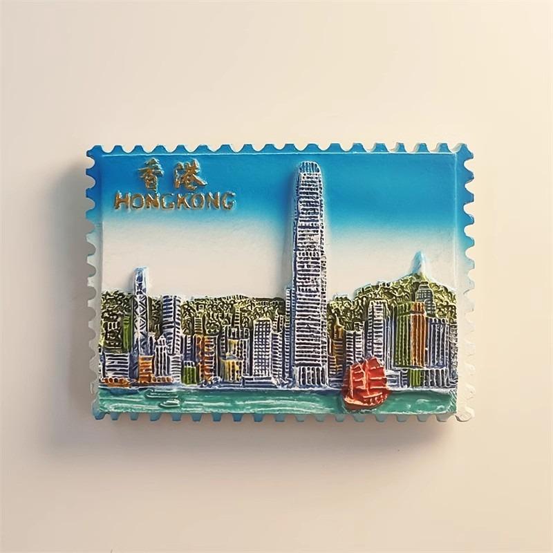 Hongkong Fridge Stickers China Macau Travelling Souvenirs Victoria Harbor Fridge Magnets Home Decoration Wedding Gifts