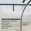 395 x 100 cm Low Tunnel Greenhouse - White