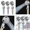 Turbo Pressure High Shower Head Bathroom Abs Powerful Energy Water Filter Saving