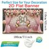 1Pcs 80th Birthday Golden Diamond Rose Decoration Background Birthday Backdrop Decorations For Photo Studio Photo Booth Party