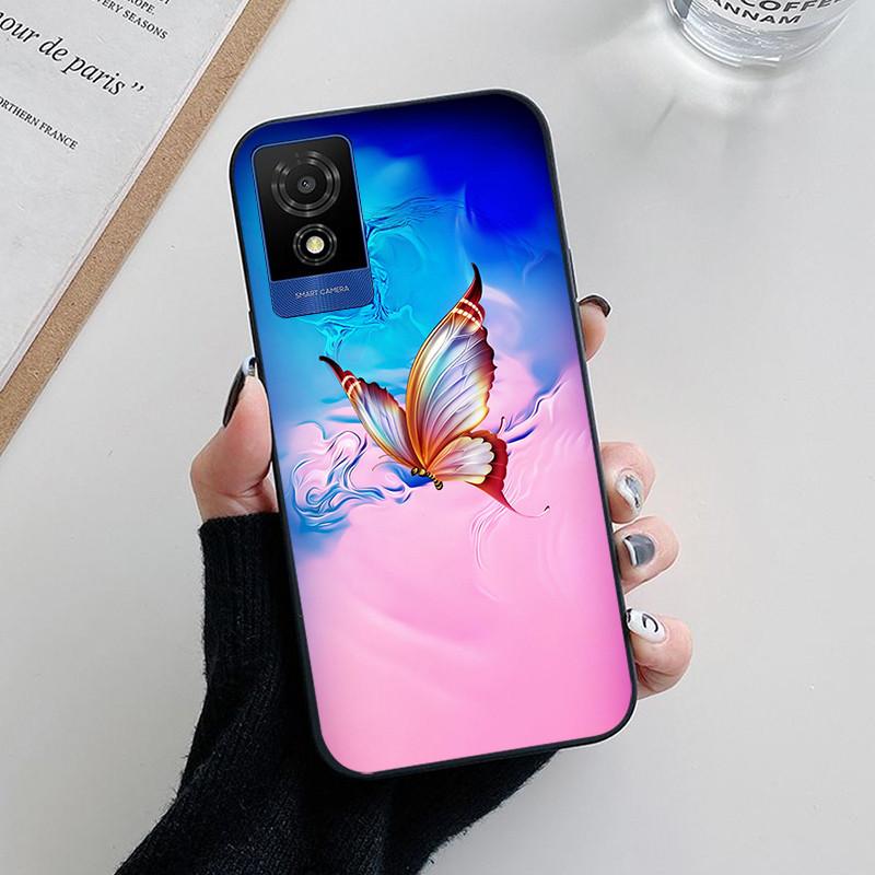 For TCL 501 Case Fashion Soft Silicone Back Cases for TCL 501 T433D Phone Cover TCL501 etui Fundas