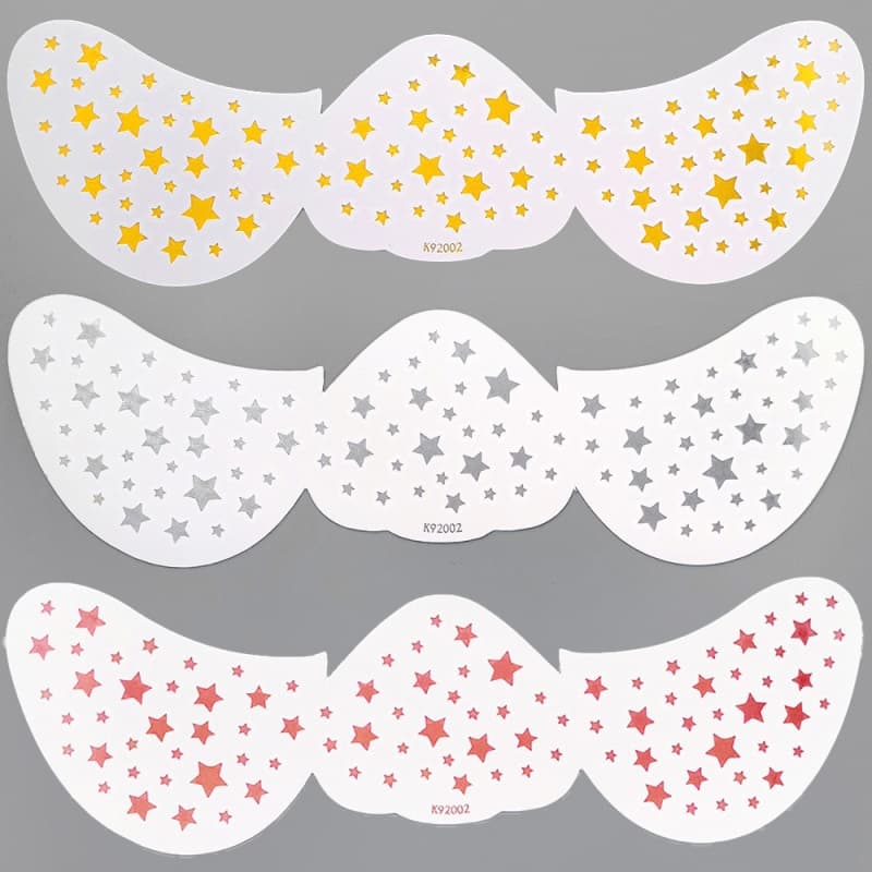 2Pcs Gliding Facial Stickers Anti-Sweat Simulation Freckle Makeup Tattoo Sticker