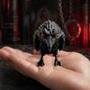 Yousheng 3D Printed Dark Crow Figurine, Spooky Raven Statue Sculpture, Realistic Miniature Bird Ornament for Halloween Home Office Decoration
