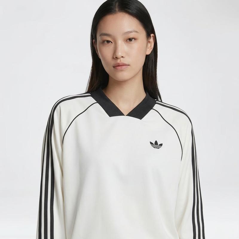 Adidas Originals Women's 3S Jacquard Long Sleeve Top