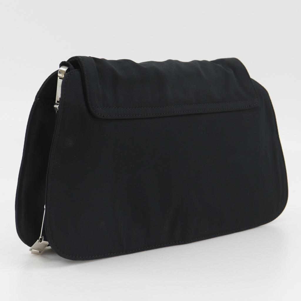 BOTTEGAVENETA ChainShoulder Shoulder Bag black Nylon Women Used