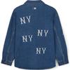 New MLB New York Yankees Denim Jacket Unisex Indigo 3ADRG0344-50INS