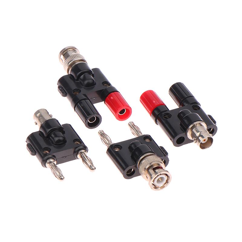 1Pc Adapter Bnc To Banana Male Plug & Female Jack Banana Female Jack Socket Binding Post Rf Coax Coaxial Splitter Converter