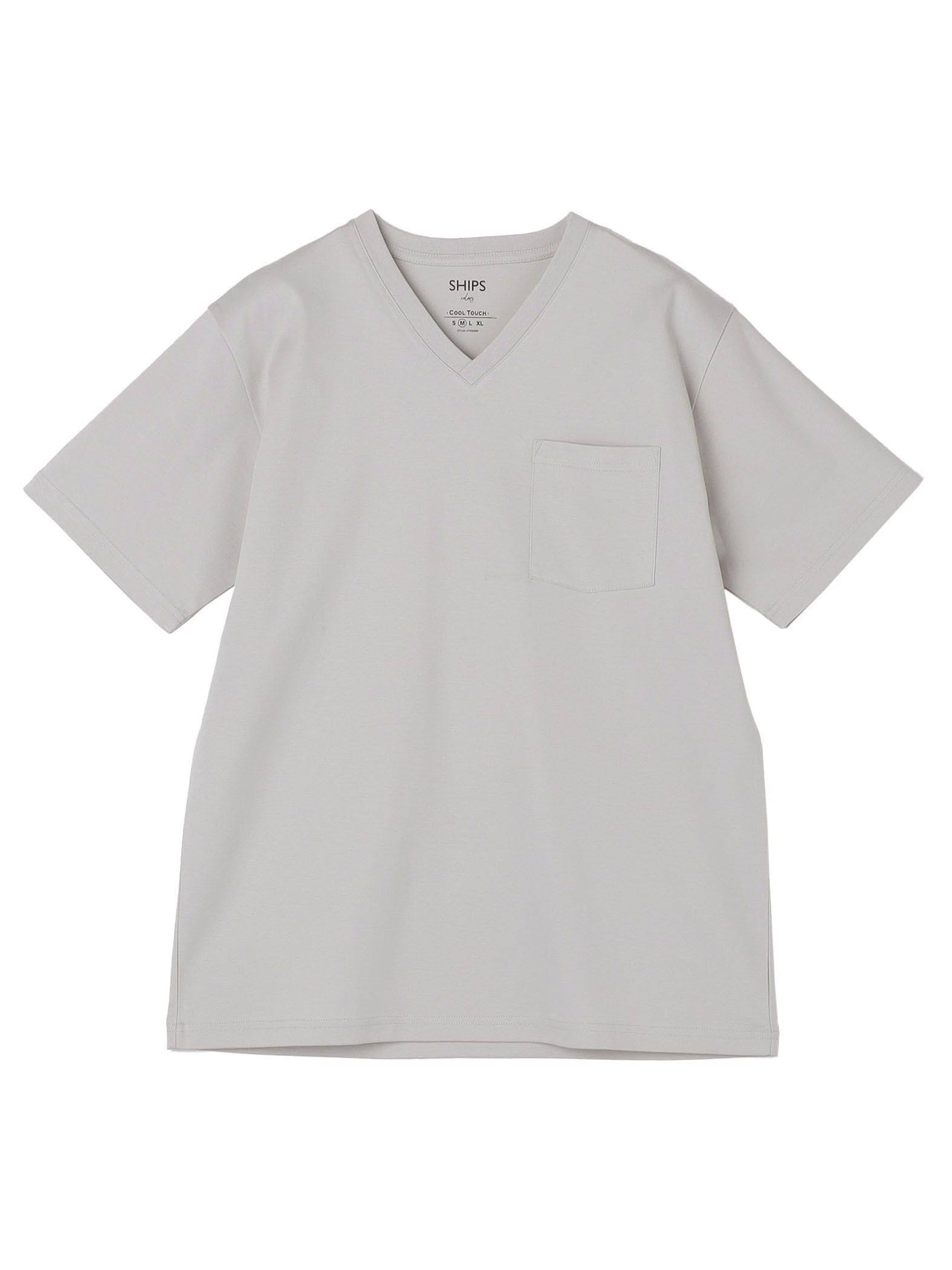 

Ships Colors Cool-to-the-Touch Mercerized Cotton V-Neck Tee, Gray, X-Large, 212100003