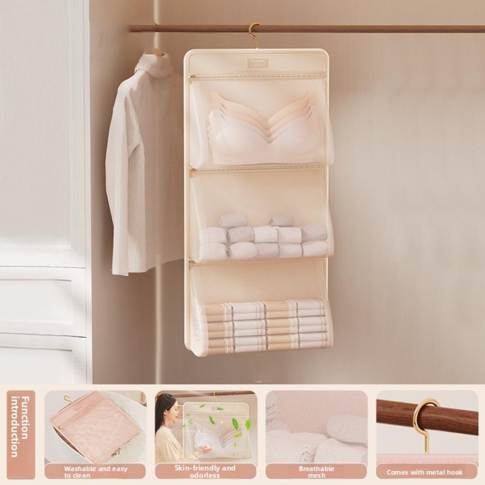 Breathable Underwear Storage Bag Foldable Socks Storage Organizer  Wardrobe Storage