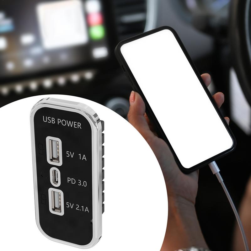 Fast Car Charger USB Auto Charging Plug Vehicle Power Splitter With Indicator Light Versatile Auto Charging Station Vehicle USB