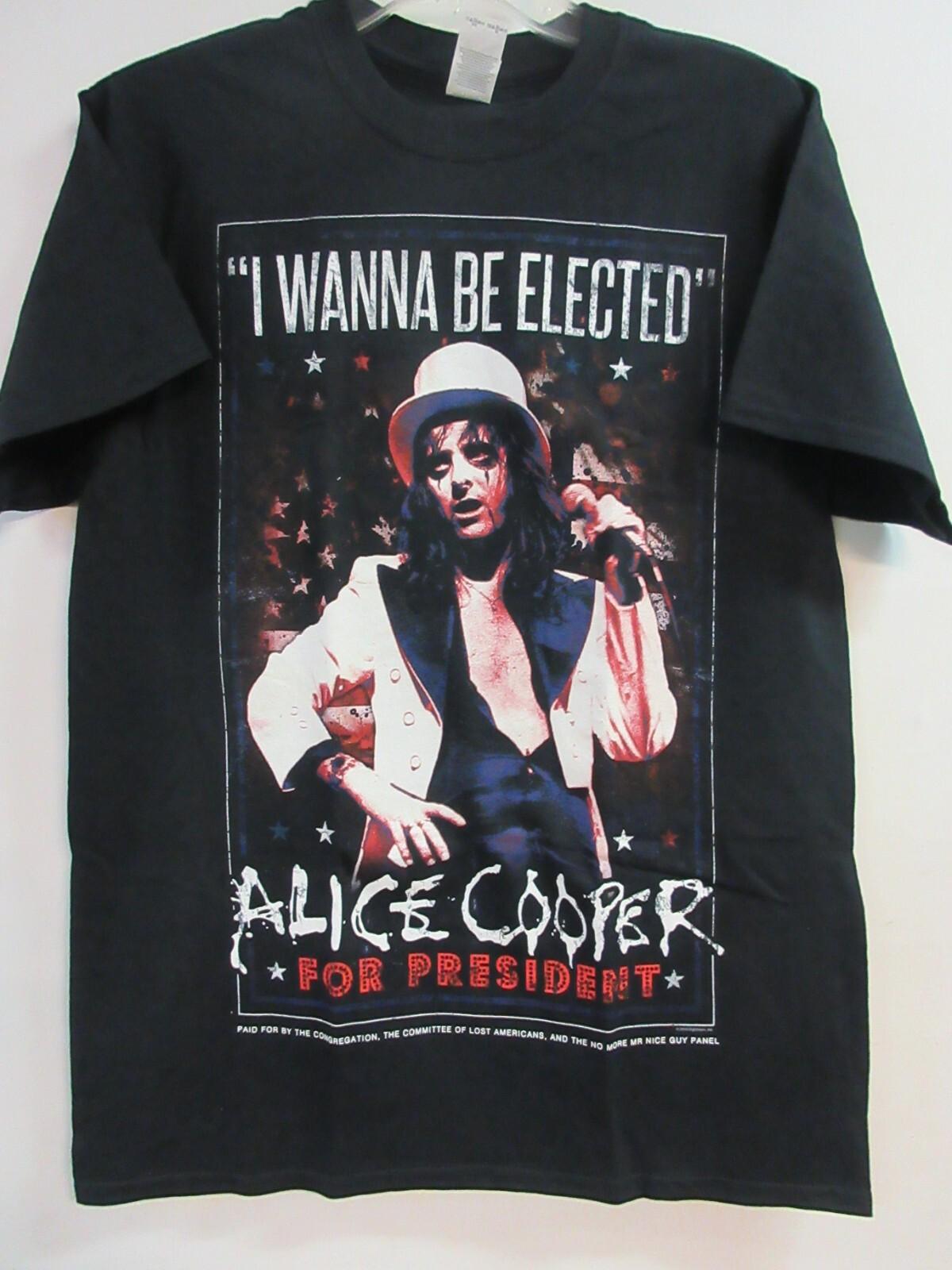 ALICE COOPER OFFICIAL MERCH WANT TO BE ELECTED BAND CONCERT MUSIC T- MEDIUM Unisex T-Shirt XXL