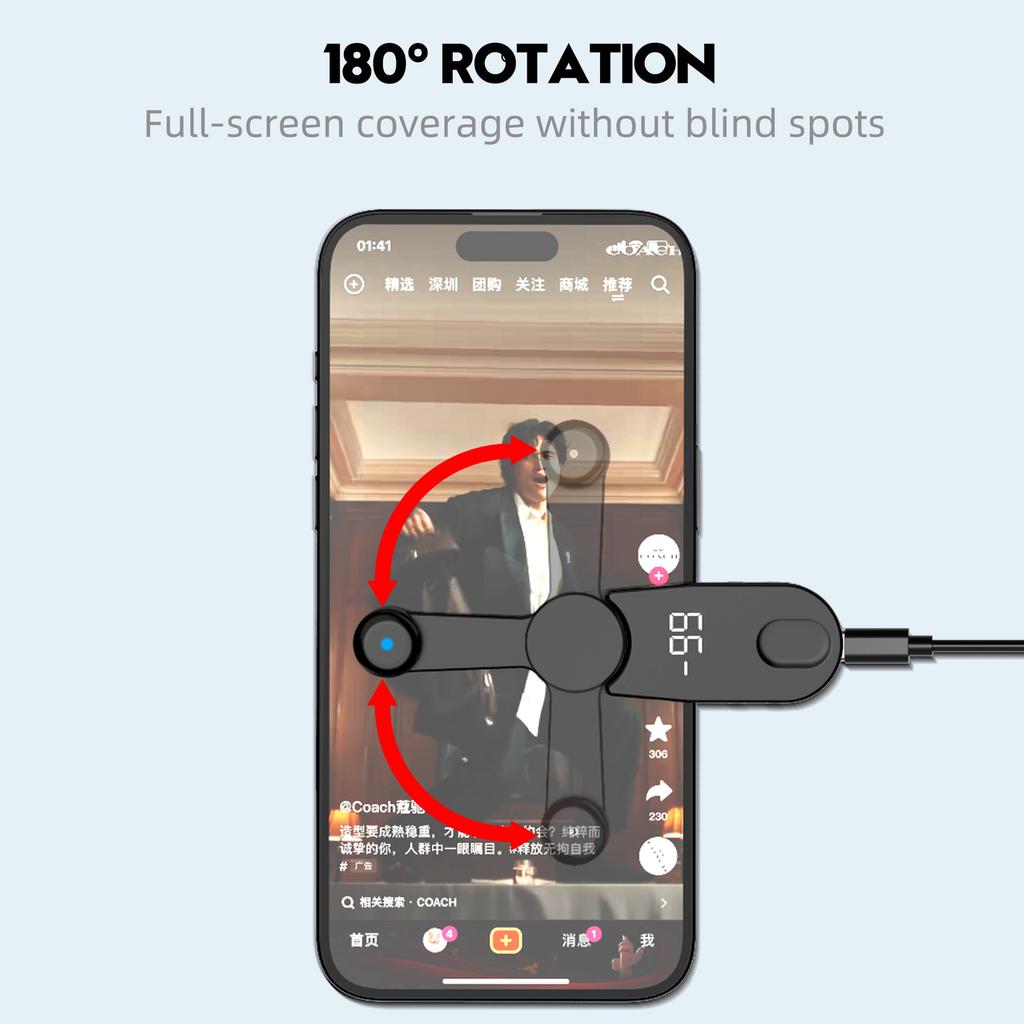 Simulador de Dedo Continuo Clic Rápido Pantalla de Teléfono Inteligente Auto Clicker para iPhone iPad Apps Juego, Transmisiones en Vivo Me Gusta
