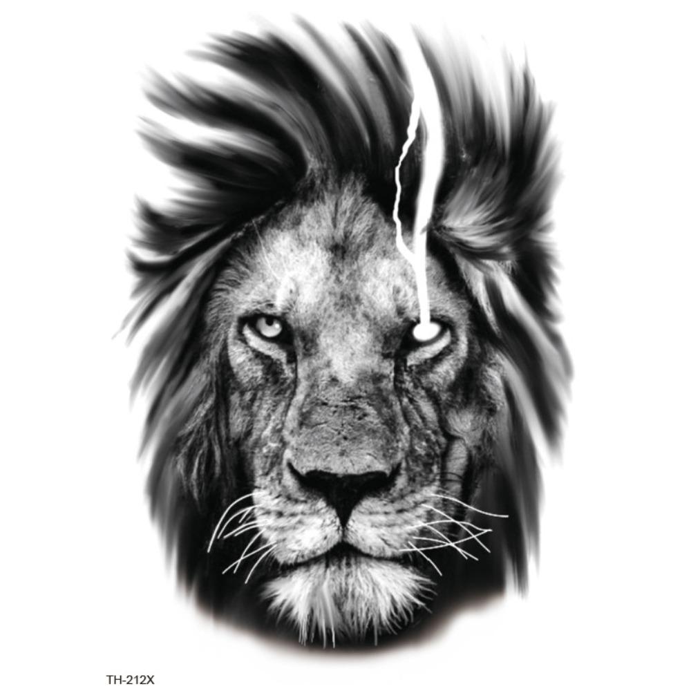 Water Transfer Decals Tiger Lion Wolf Tattoo Stickers Animal Body Art Tattoo  Finger Hand Legs