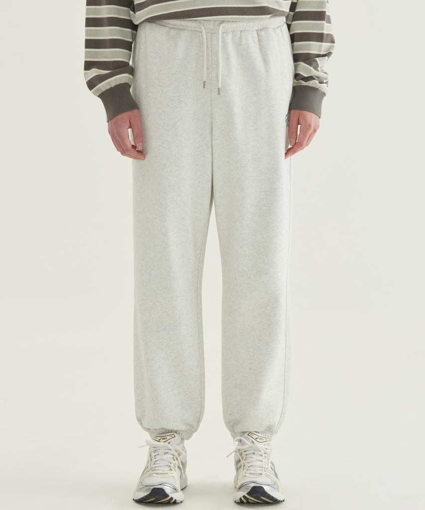 COVERNAT Arch Logo Regular Jogger Sweatpants Heather Grey