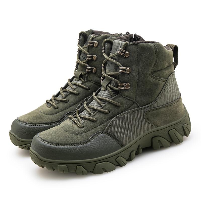 Outdoor Warm Men Climbing Hiking shoes Hunting Trekking Boots Tactical Combat Men Boots Camping Mountaineering Winter Work Boot