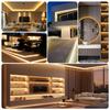 220V COB LED Strip Light 296 LEDs/m High Brightness Waterproof Flexible LED Tape Ribbon for Room Kitchen Outdoor Lighting 230V