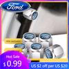 New 2026 Car Sticker For Ford 5PC Metal Car Wheel Tire Valve Cap Air Stem Cover For Ford Fiesta Mustang EcoSport ESCORT Ranger F