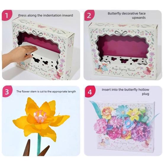 2 Magic Craft Petal Flower Kit Pcs for Kids Adults 3D