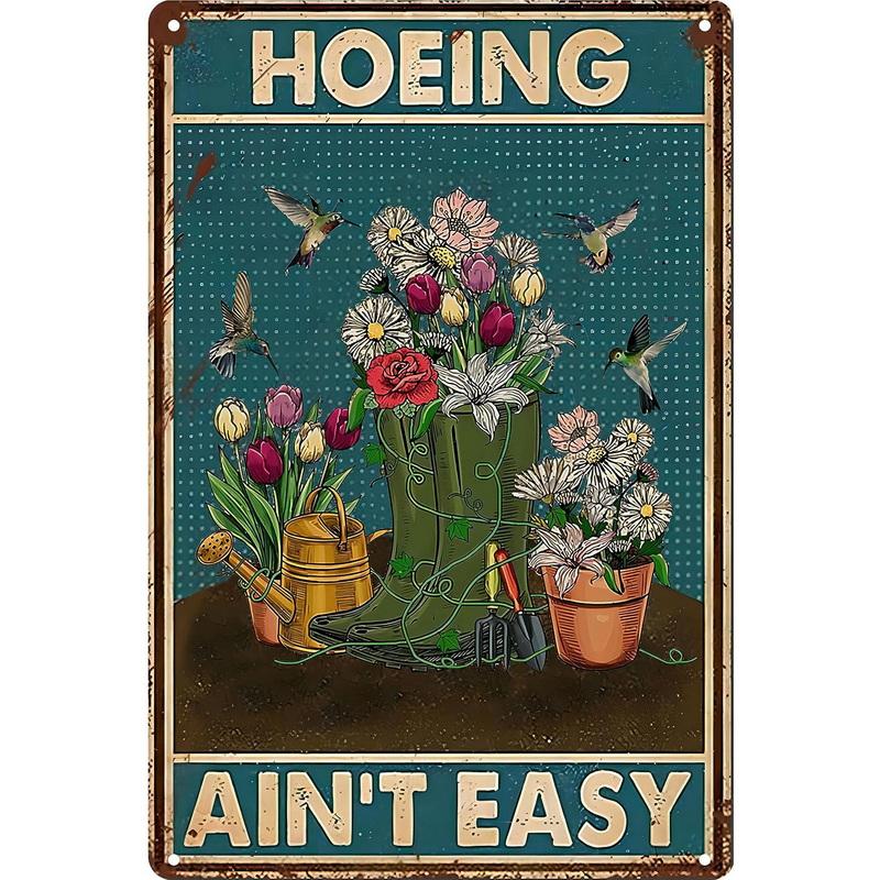 Vintage MetL Tin Signs Funny In A World Full of Roses Be A Sunflower Poster Tin Signs  Decoration for Home Cafe Bars Wall Decor