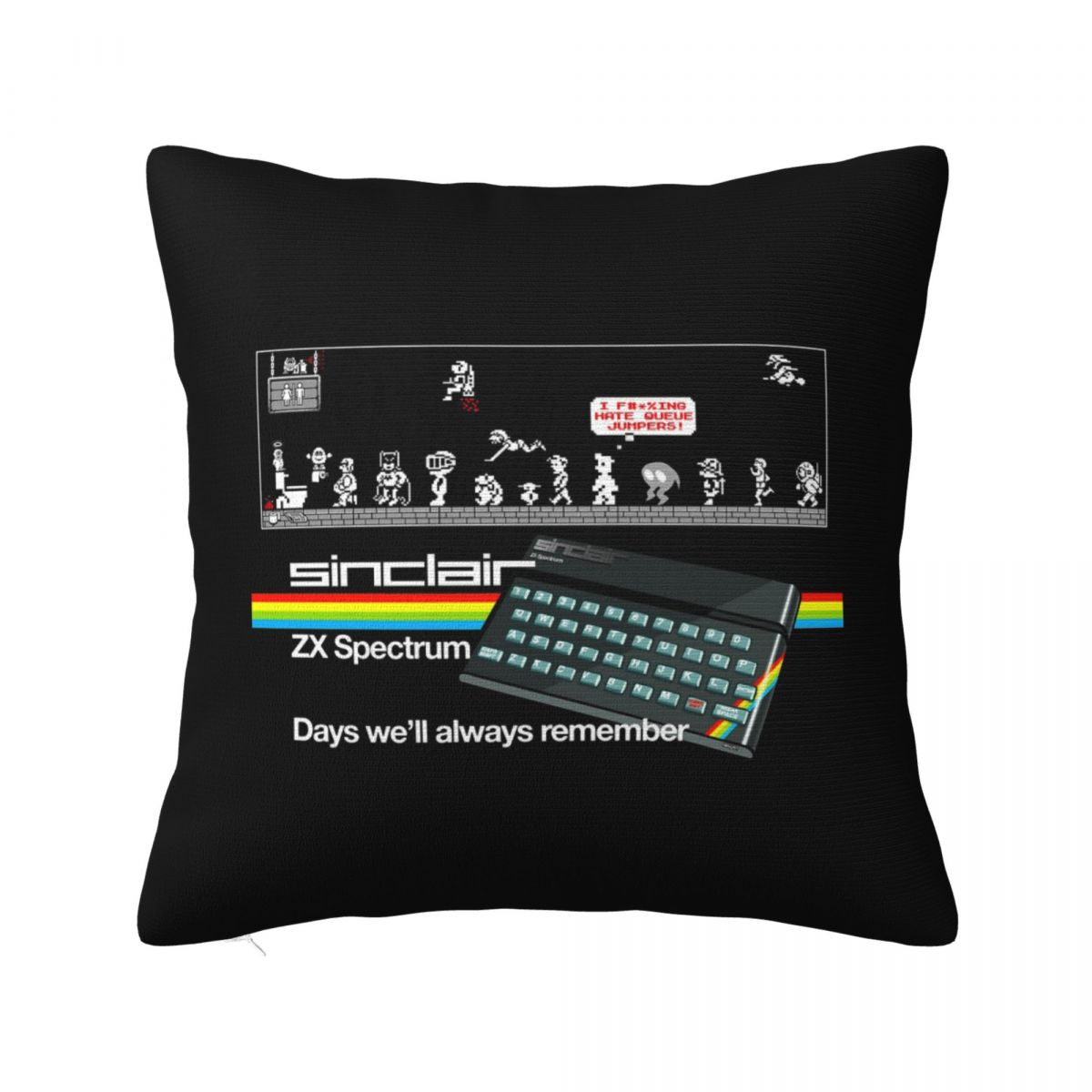 

ZX Spectrum квадратна наволочка для подушки Наволочка для подушки Наволочка для декоративної подушки для дому Спальні Автомобіля 24x24Inch