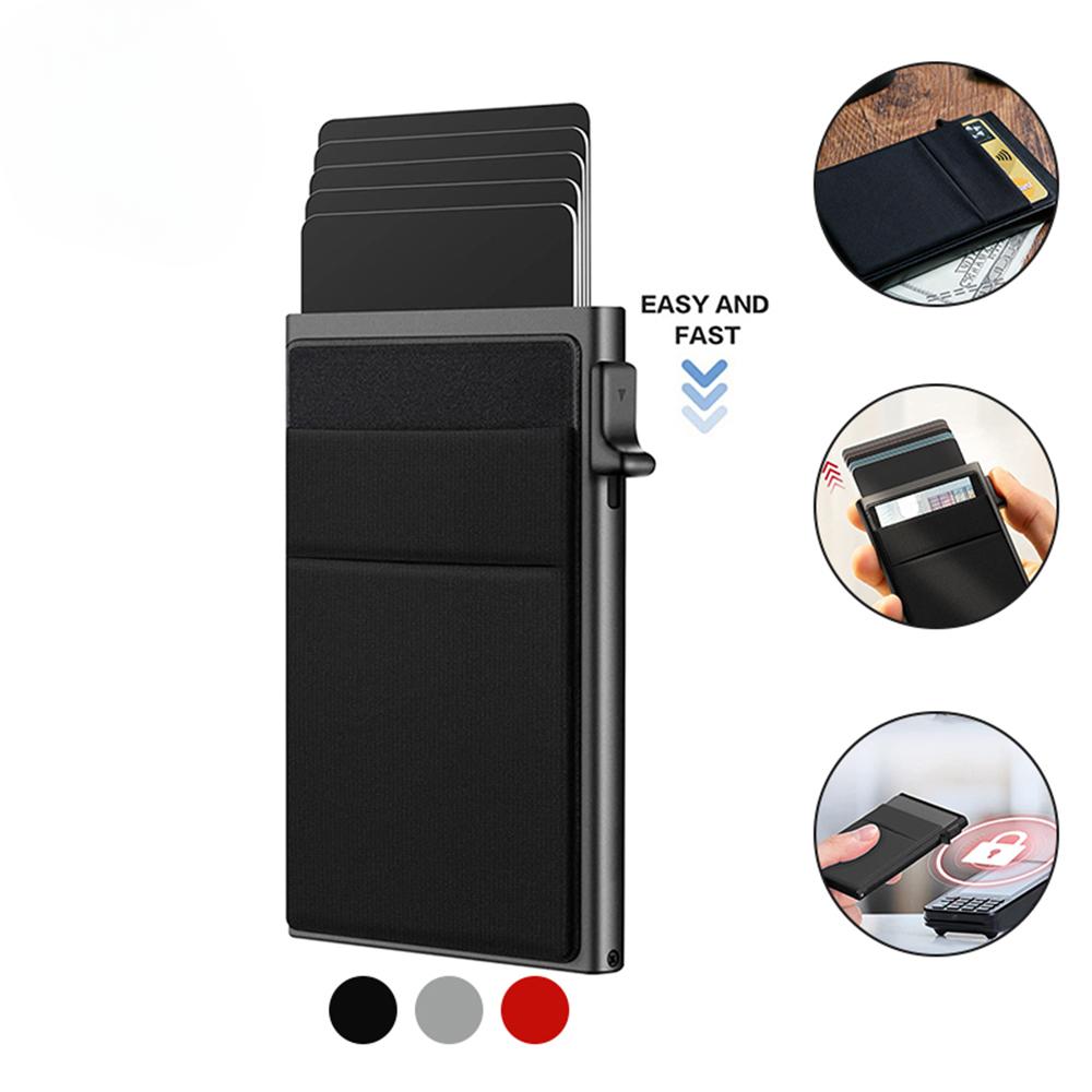 1PC Credit Card Holder Men Thin Slim Mini Minimalist Wallets Luxury Metal Bank ID Cardholer Case Wallet for Men Choice