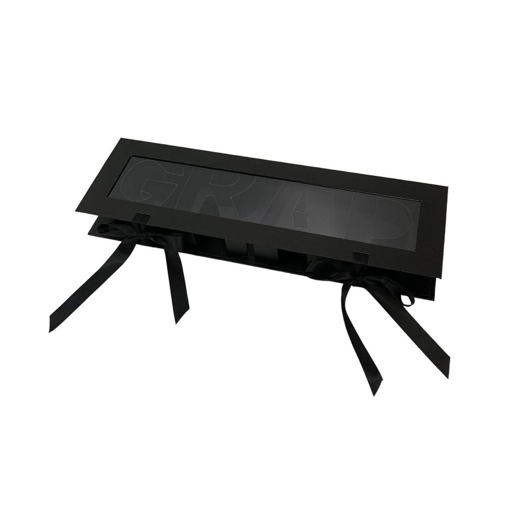 Grad Empty Flower Box Container Rectangular Versatile Fillable Letters for Anniversary Parties Birthday Wedding Chocolate