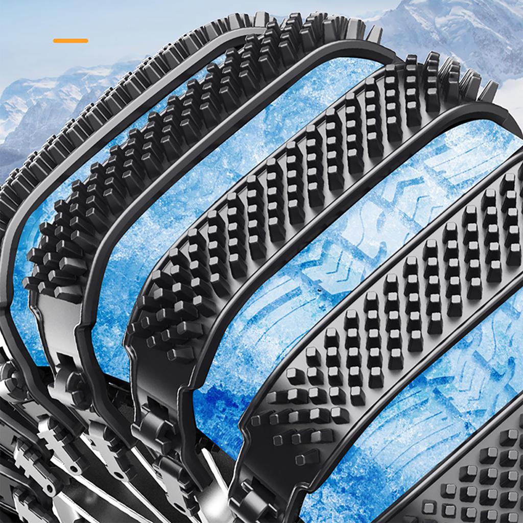 10pcs TPU Anti-Slip Tire Zip Ties for Pickup Trucks SUVs Reusable Winter Safety Chains Snow Chains for Winter Driving Muddy Road
