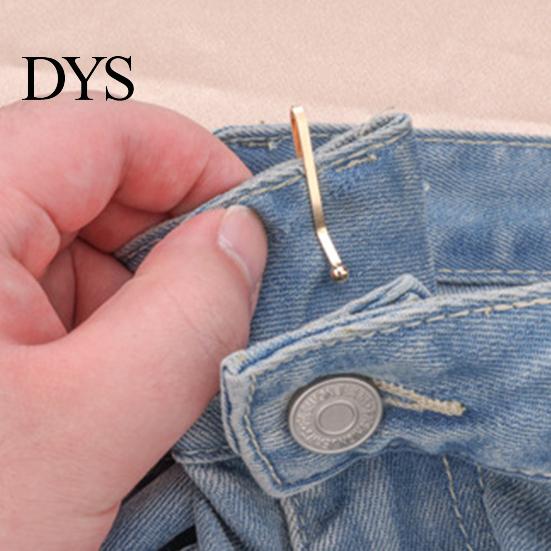 No Damage Waist Clip 10Pcs Tightener for Pants, Reusable Cincher Adjustable Loose Jeans, Sewing Waistband Skirts Slimming Buckle