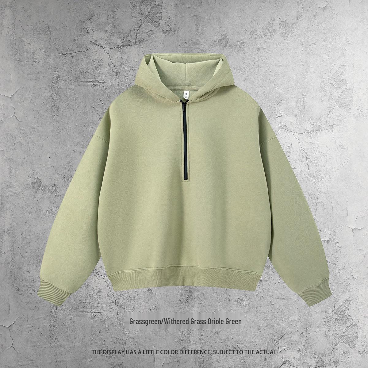 KITE Unisex Fleece Half-Zip Boxy Fit Hoodie Small