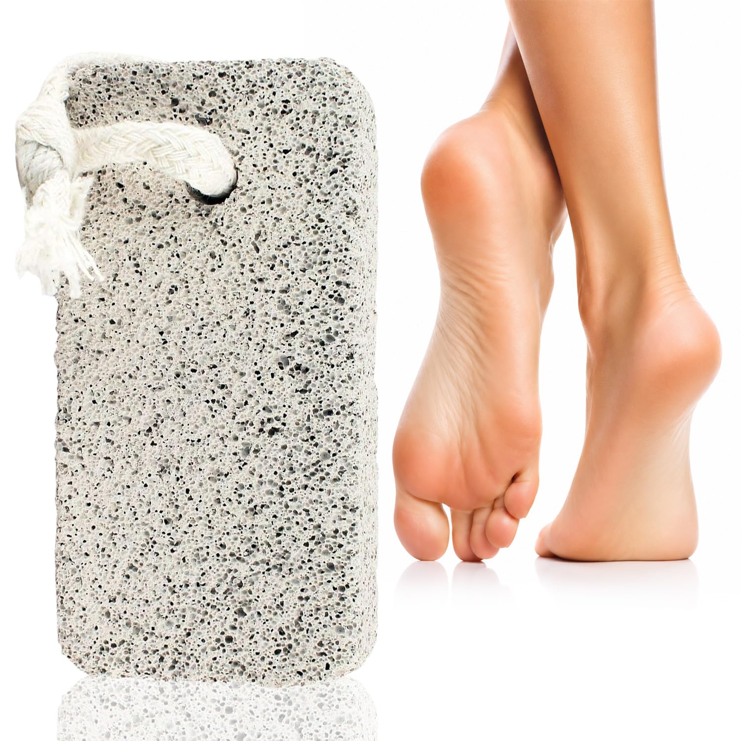 Vega Rectangle Shaped Pumice Stone , White