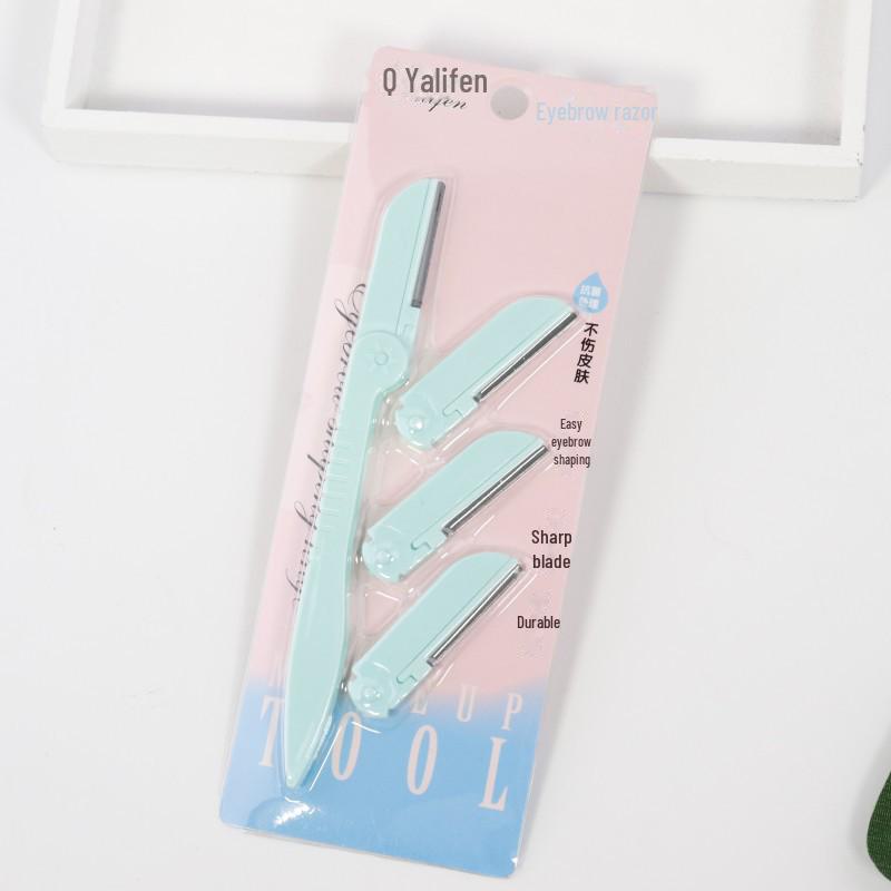 Premium Foldable Ladies Eyebrow Razor: Professional Trimmer with Replaceable Blades