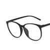 Korean Style Trendy Large Frame Anti-Blue Light Glasses with Whitening Round Plain Lenses