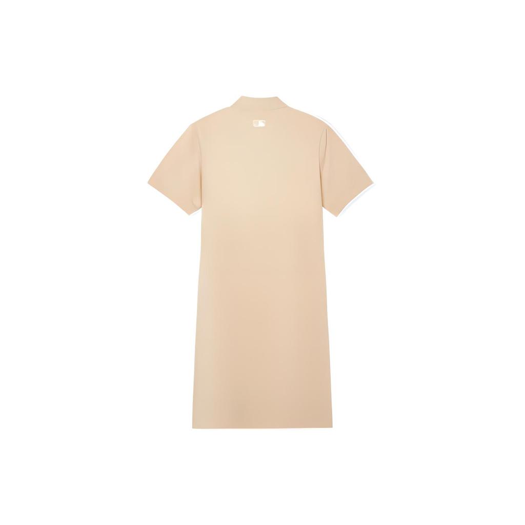 New MLB Short Sleeved Dresses Women's Khaki 3FOPH0143-43BGL