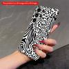 2DFlat Samsung Phone Case Black and White Animal Print Phone Case Applicable To Galaxy S22 S23 S24 S25ULTRA S26 A12 A13 A14 A15 A16