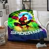 Spiderman Wonder Flannel Blanket Super Soft Warm Cozy Blanket For Sofa Bed Office Travel Allseason Home Decor Gift