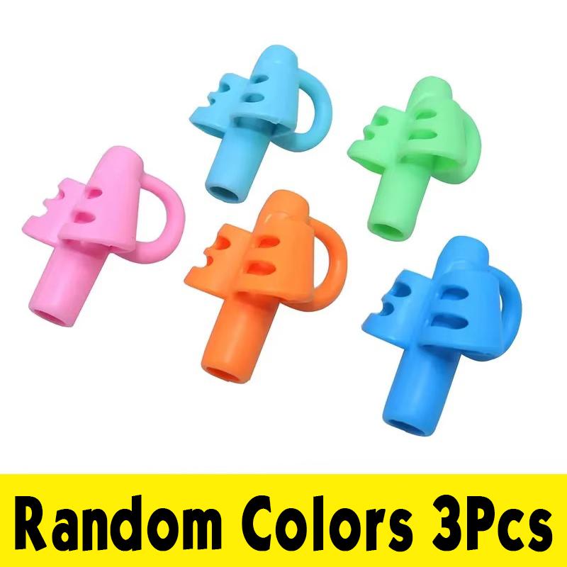 3/5 Pack Silicone Pen Holder For Kids Ergonomic Design For Handwriting Posture Correction Writing Aid Children Learning Practice