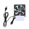 Akıllı USB 80mm Soğutma Fanı USB ile Çalışan Soğutma Fanı Otomatik PC Yönlendiriciler Sıcaklık Kontrollü Fan Yönlendiriciler için
