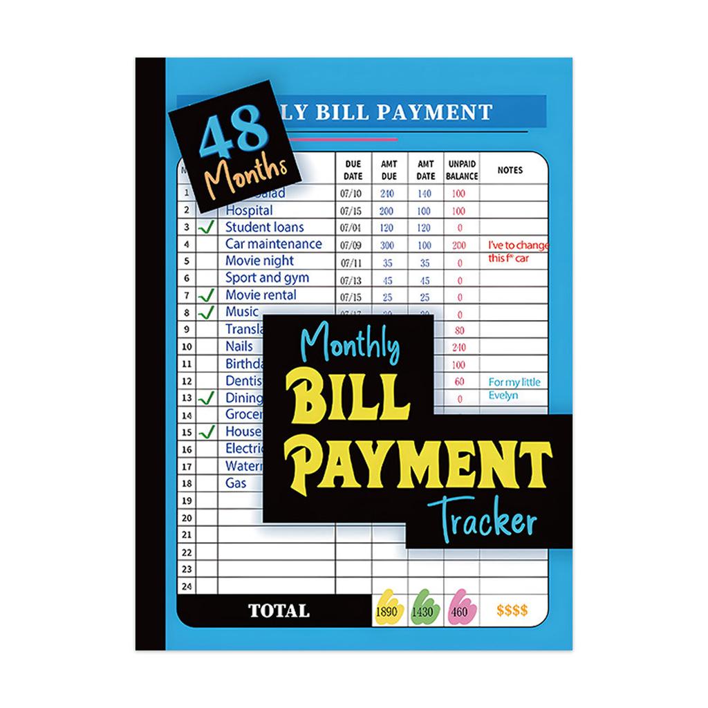 Compact Budget Tracking Notebook Light Weight Design Financial Journal Notebook With Categorized Layouts For Bill Use