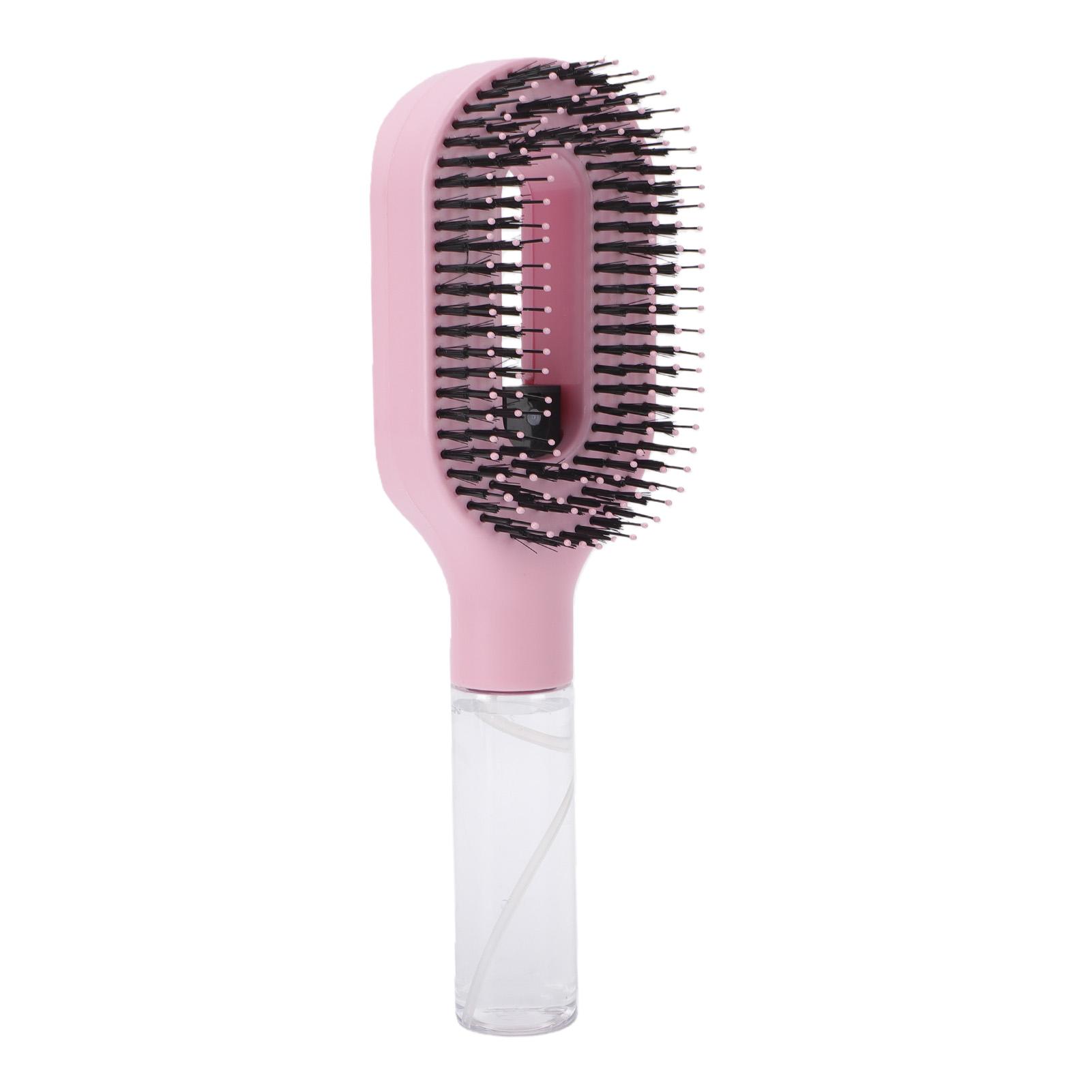 Anti-Frizz Haarkam met Waterverstuiver – Doordrenkt met Etherische Oliën (Roze) roze