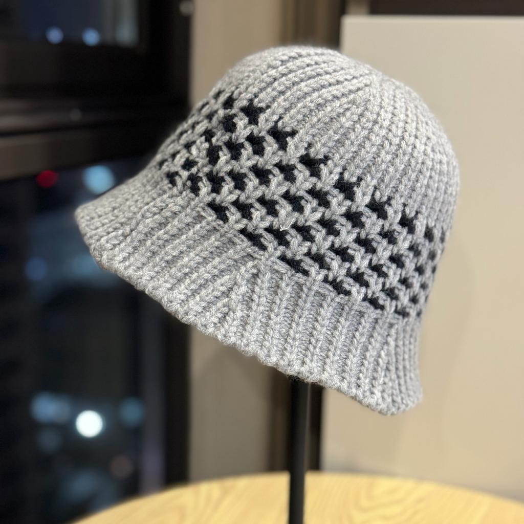 Korean-style solid color knitted hollow fisherman hat for women, new breathable sun protection hat for spring and summer