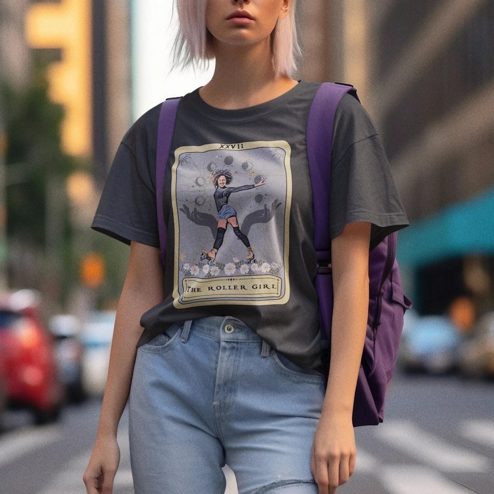 Roller Skater Tarot Card Shirt Roller Skate Shirt S