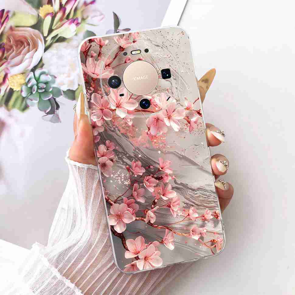 For Huawei Mate 80 5G 2025 Case VYG-AL00 Soft Silicone Sweet Heart Painted Cover Case For Huawei Mate80 Mate 80 TPU Fundas