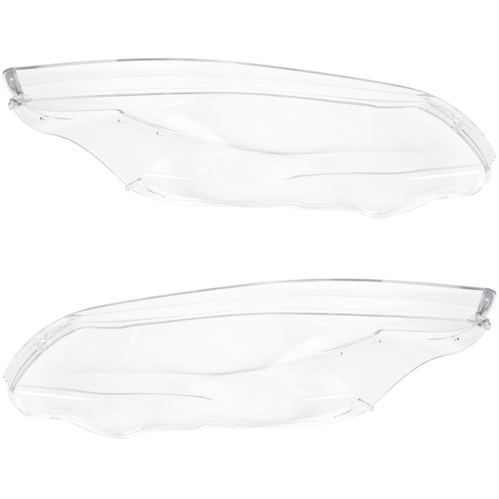 BMW 5 E60 E61 03-10 Headlight Glass Lens Left & Right 2-Piece Set