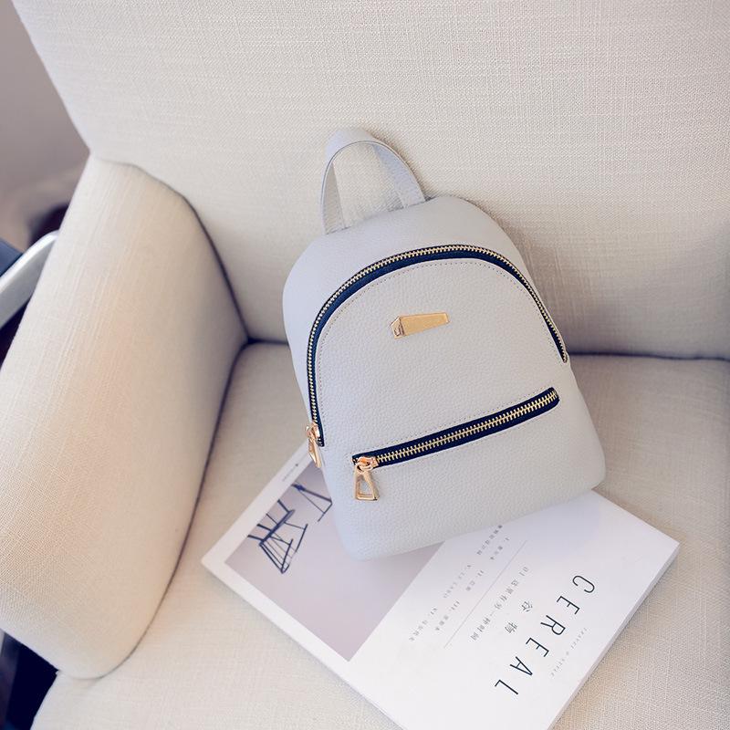 SCIONE Women Bag Small Backpack Fashion Bag Casual PU Backpack Female Schoolbag